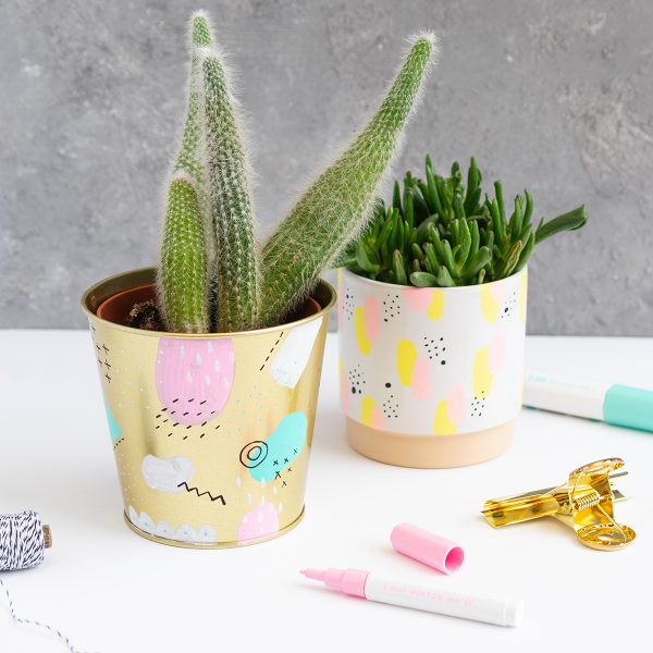 DIY: Blumentöpfe verzieren mit dem PILOT PINTOR Marker