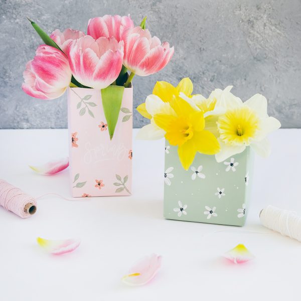 DIY: Vasen aus Tetrapack basteln