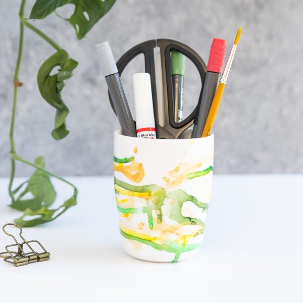 DIY: Porzellan mit Alkoholtinte gestalten