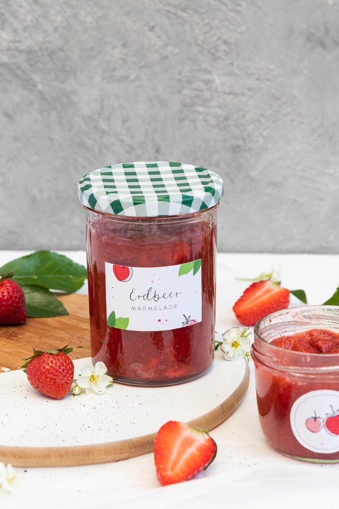 DIY: Erdbeermarmelade selber machen + schöne Etiketten