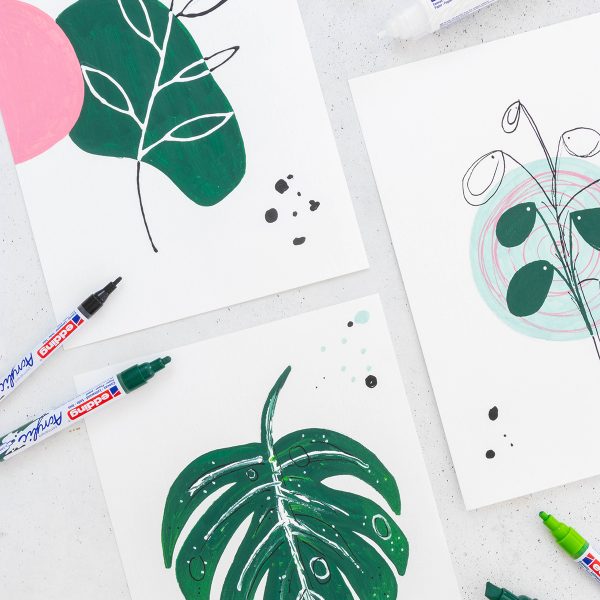 Acryl malen einfach gemacht: Florale Poster gestalten