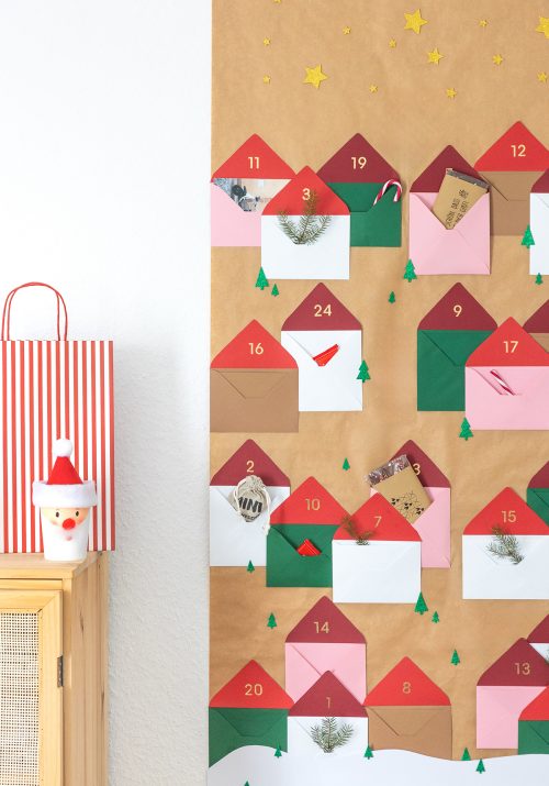 DIY Adventskalender aus Briefumschlägen