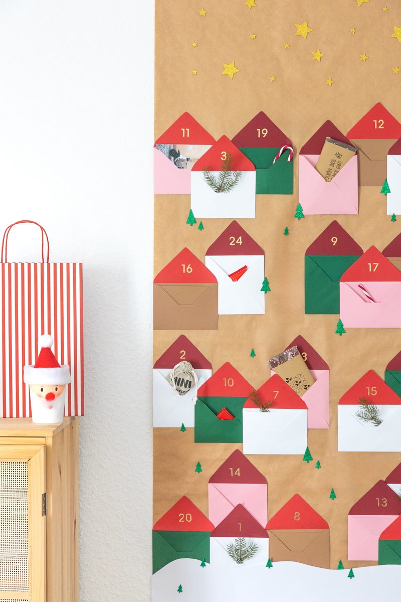 DIY Adventskalender aus Briefumschlägen