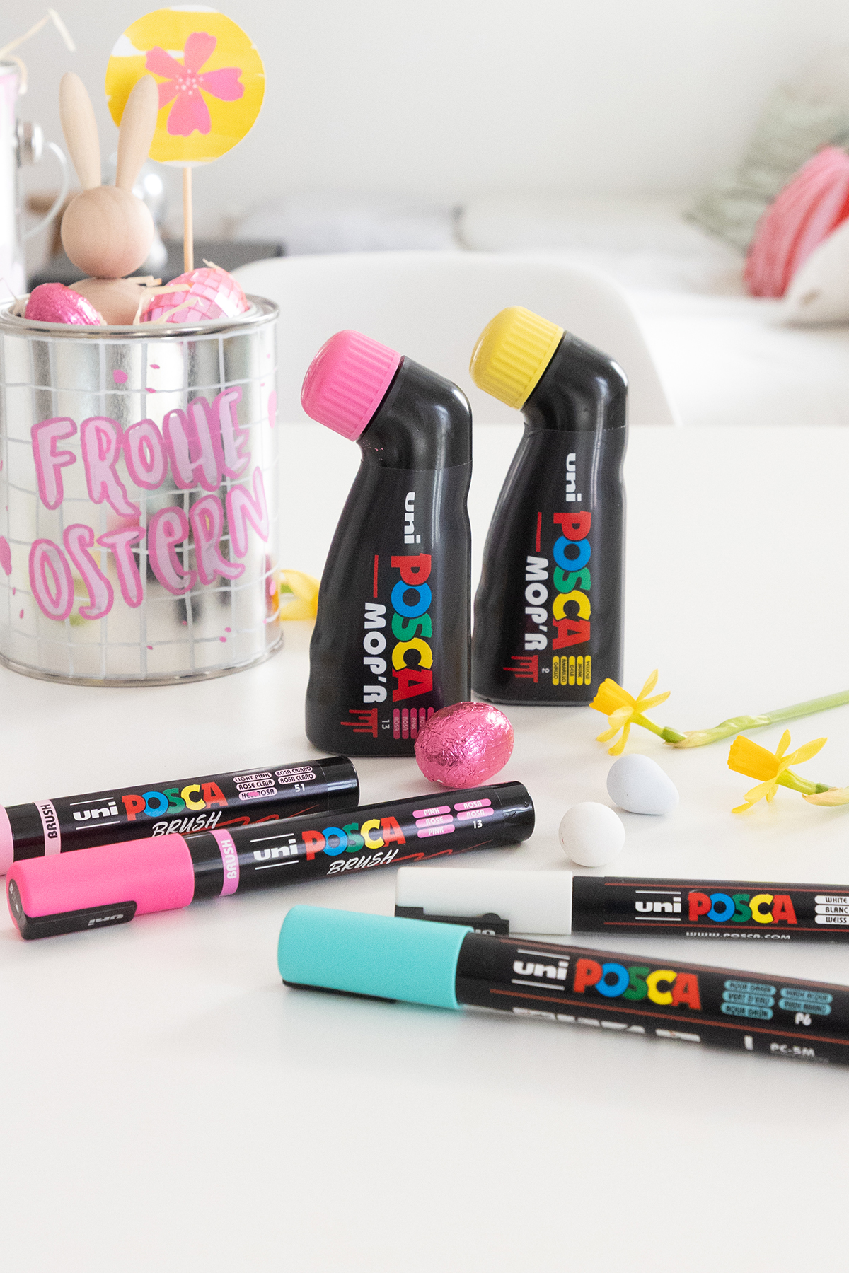 DIY Osternester basteln aus leeren Farbdosen