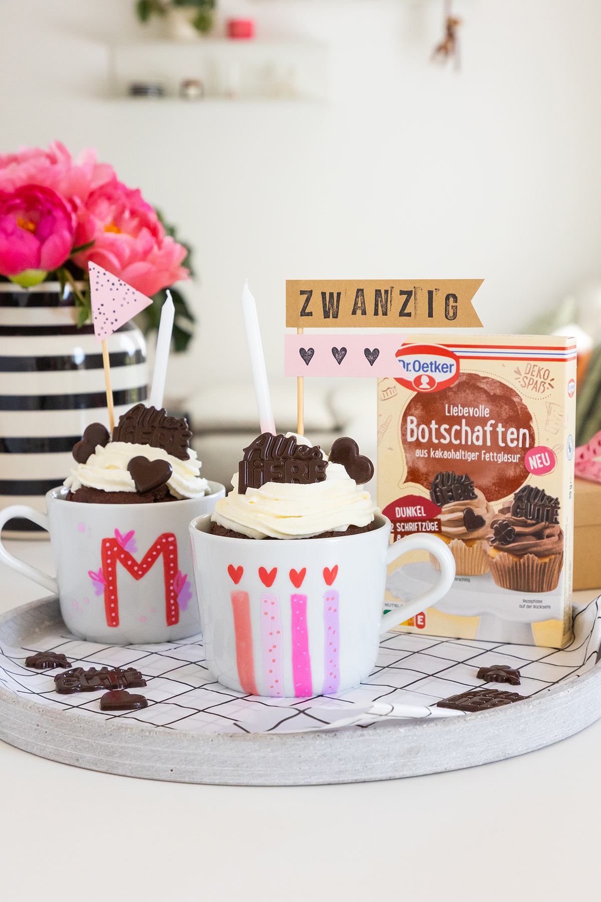 DIY Geburtstagsidee: Muffin in der Tasse basteln