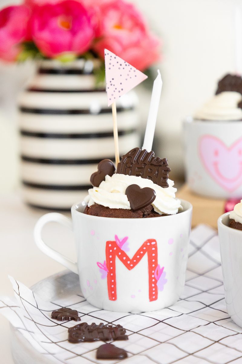 DIY Geburtstagsidee: Muffin in der Tasse basteln